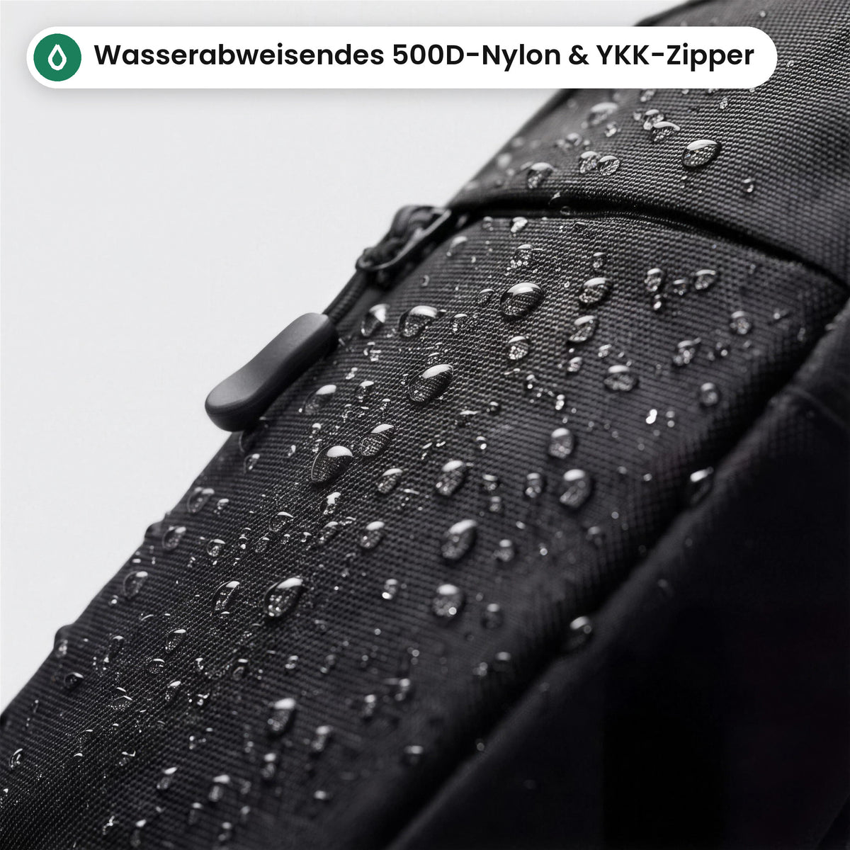Wasserabweisendes 500D-Nylon mit YKK-Reißverschluss