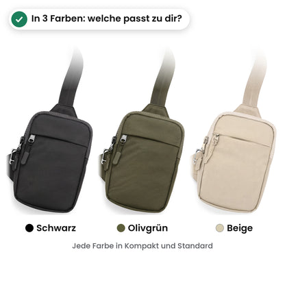Expandura Safe in drei Farben: Schwarz, Olivgrün und Beige